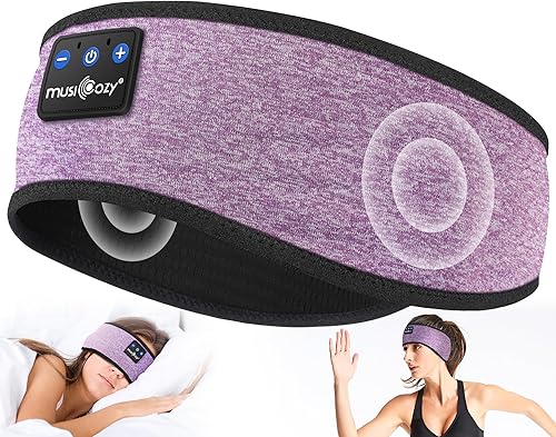 Miniatura 9 de MUSICOZY Bluetooth 5.2 Headband Sleep Headphones Headband Headphones Sports Wireless Music Earphones Eye Mask Earbuds for Workout Running Travel