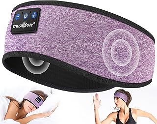 MUSICOZY Sleep Headphones Bluetooth 5.4 Headband, Wireless Earphones Music Sleep Earbuds Sleeping Eye Mask with HD Stereo Speakers for Workout Running Travel Yoga, Ideal Gifts for Women Men