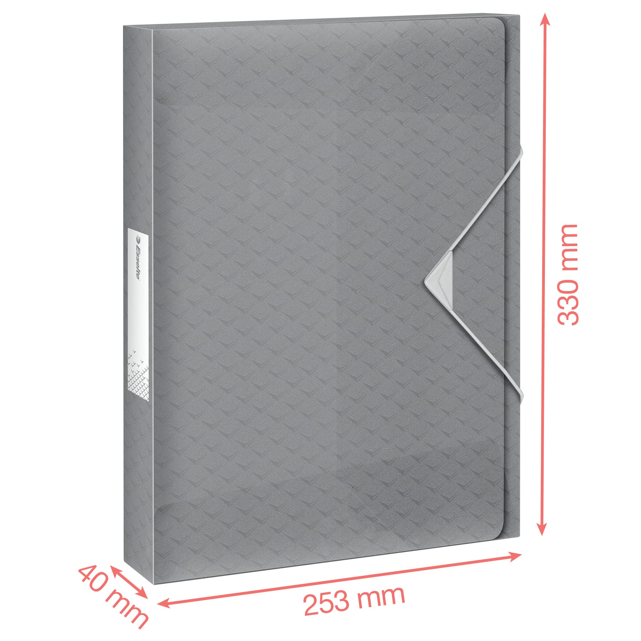 Esselte Colour'Breeze 626266 - Caja de almacenamiento extra A4, 5 unidades, 40 mm de ancho de lomo para hasta 350 hojas, polipropileno, para guardar y transportar documentos y carpetas, varios colores