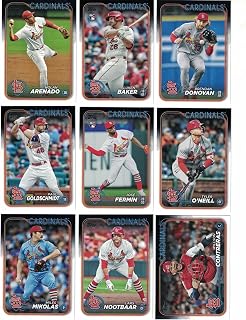 St. Louis Cardinals / 2024 Topps (Series 1and 2) Cardinals Baseball Team Set with (22) Cards! *PLUS* Bonus Cards of former Cardinals Greats: Ozzie Smith, Stan Musial and Willie McGee!