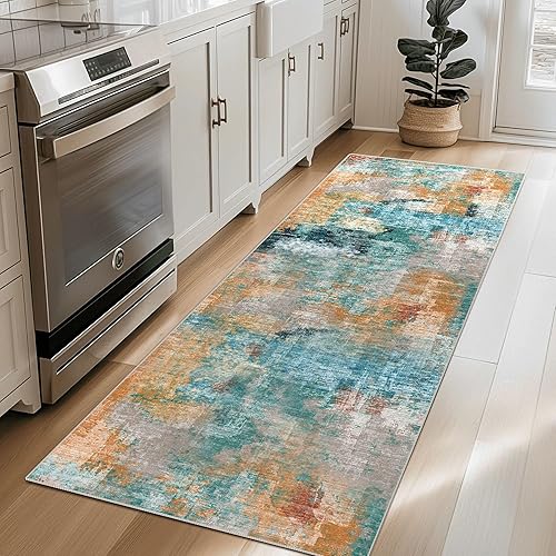 Miniatura 89 de vivorug Alfombra de 3 x 5 pies, alfombra pequeña de área para sala de estar, dormitorio, cocina, alfombra antideslizante lavable a máquina, alfombra