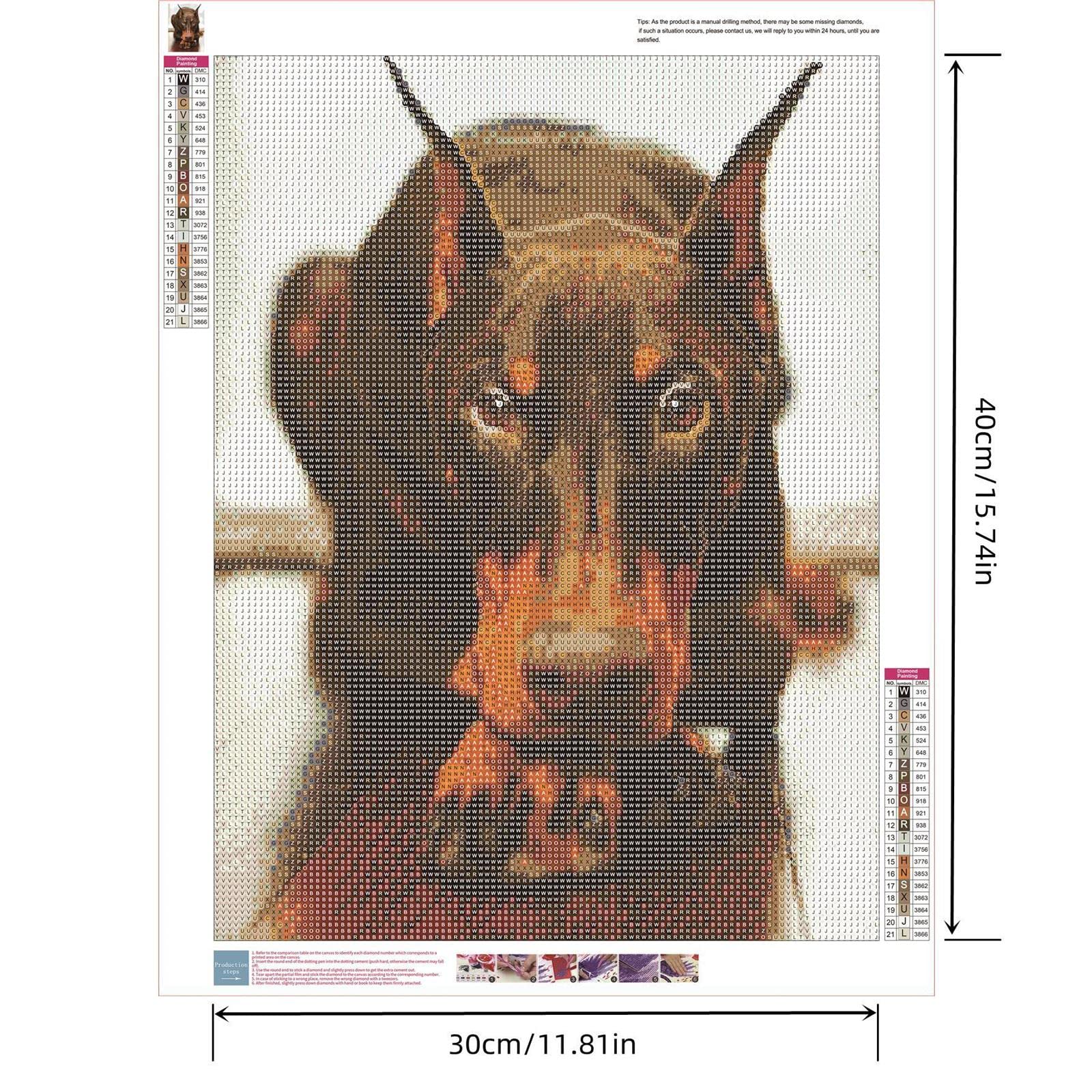 YSCOLOR Diamond Painting Cane Doberman – Kit Fai Da Te 30x40cm - 2
