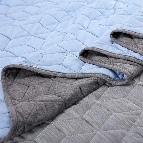 Miniatura 6 de SLEEP ZONE Manta refrescante para personas que duermen con calor, tamaño individual (60 x 80 pulgadas), manta de verano fresca de doble cara, ligera