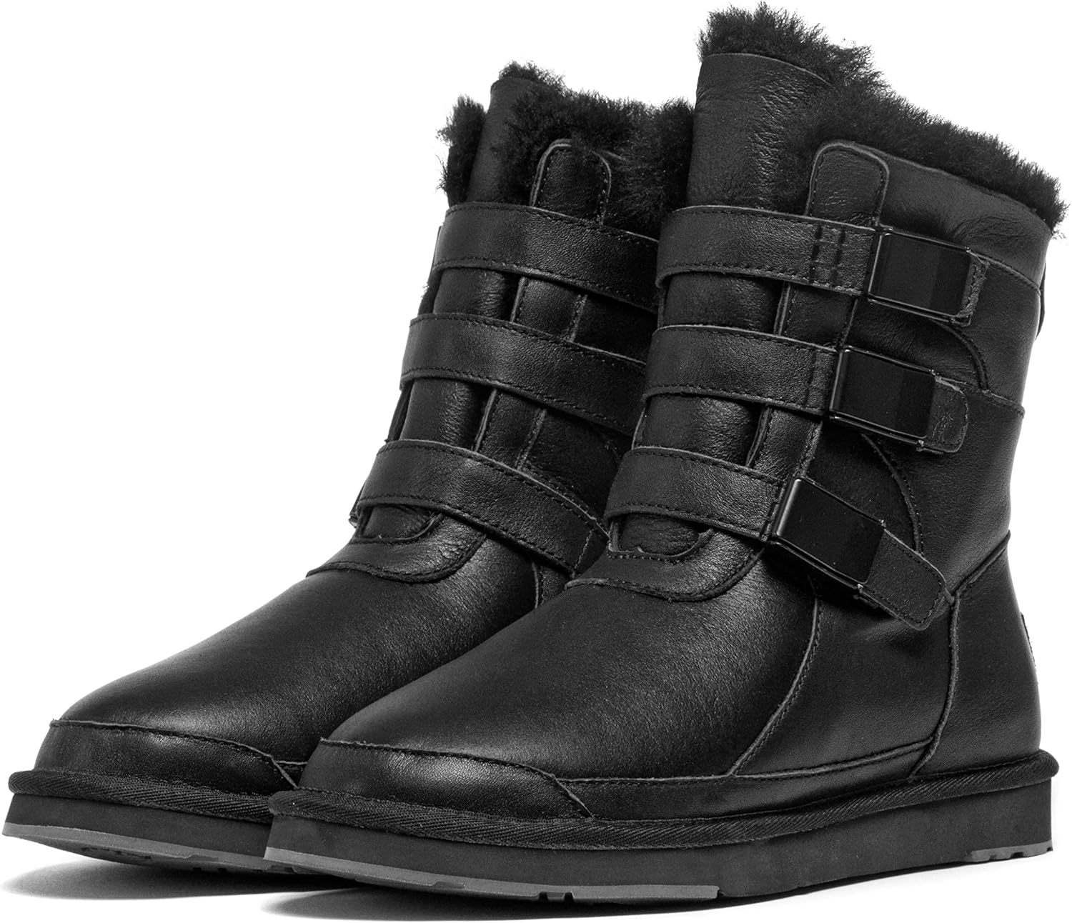 AU&MU AUMU Women Three warm Thickened Leisure Weigher Shoes Snow Boots