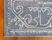 Vista 8 de Unique Loom Aurora Collection - Alfombra de área de transición abstracta con diseño abstracto del suroeste botánico, 2 pies 7 pulgadas x 10 pies