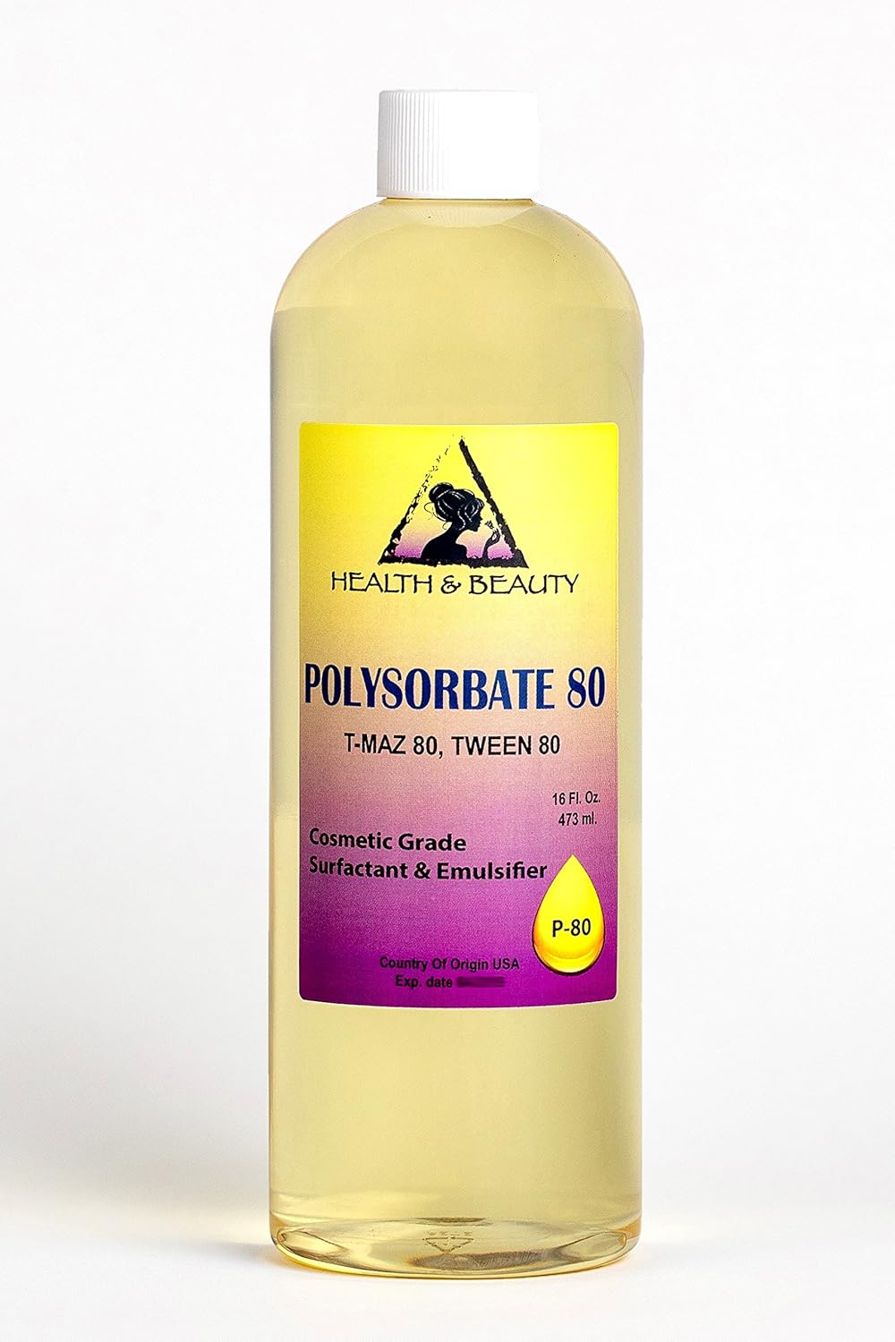 Polysorbate 80 T-MAZ 80 Tween 80 Solubilizer Surfactant &amp; Emulsifier 100% Pure 32 oz