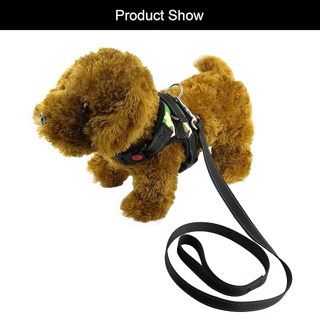 Foto 2 de 7 de Newtensina Moda reflexivo Perro arnes Grande con Correa Respirable Malla de Nylon arnes Correa Set para Perro