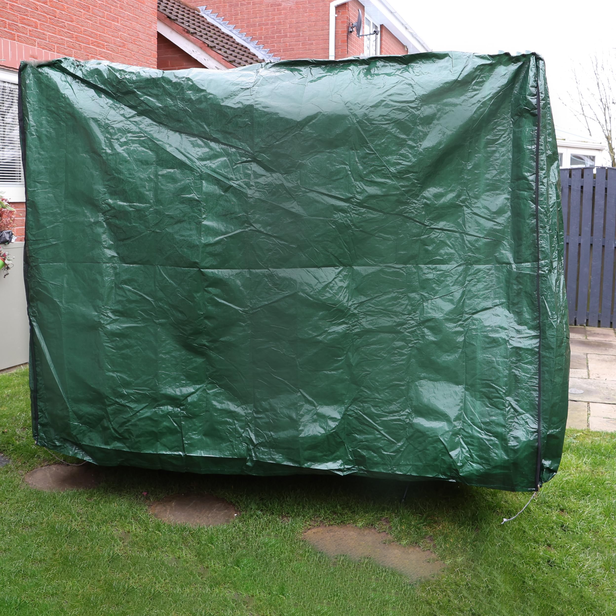 DIVCHI Housse de protection imperméable pour balancelle 3 places pour extérieur, jardin, terrasse