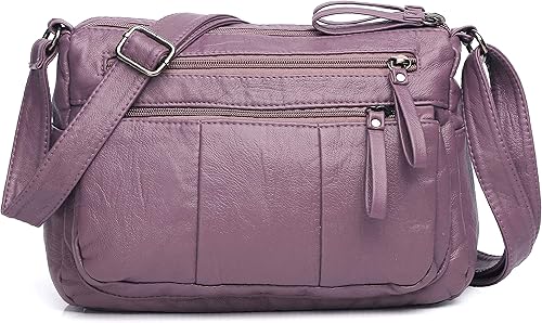 VOLGANIK ROCK - Bolsas para mujer de piel sintética suave, bolsa de hombro, bolsa de mano, bolsa cruzada y ligera, con cartera