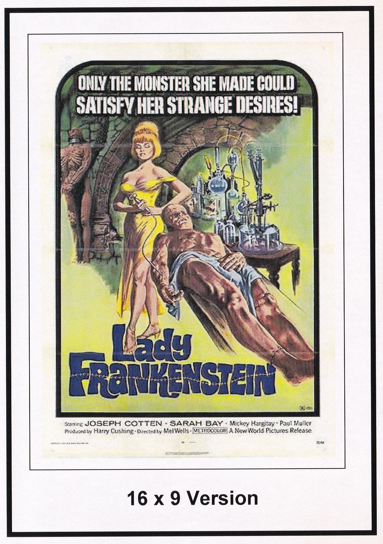 Lady Frankenstien DVD para noches de cine de culto retro y suspense en casa