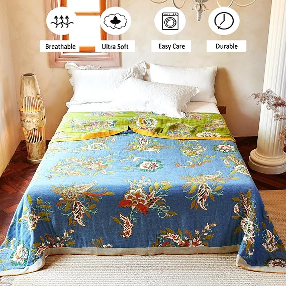 VANJOROY Boho Throw Blanket 60