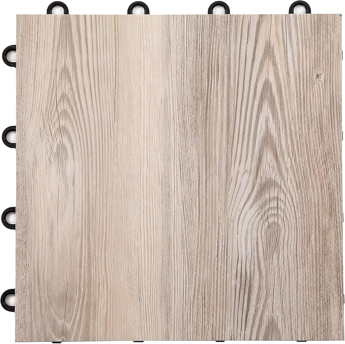 VersaStep by FlooringInc Baldosas entrelazadas para piso de baile de 12 x 12 pulgadas, piso de baile de vinilo portátil para práctica en el hogar, piso de ballet y grifo a presión de 3/8 de pulgada de espesor, madera de playa, 9 azulejos, 9 pies cuadrados