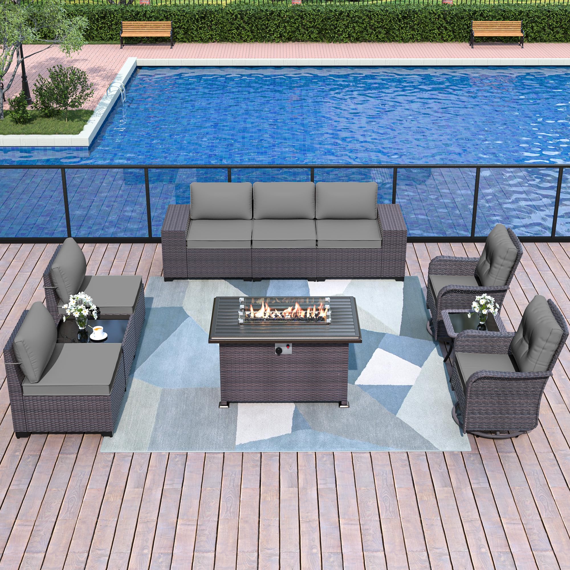 19 Sets Of Patio Furniture with Fire Pits For Cozy Outdoor Seating Solutions 2 Patio Furniture with Fire Pits