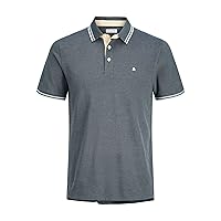 Jack & Jones Male Polo Plus Size Monocromatico Polo, Stormy Weather