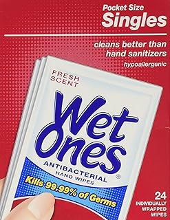 Wet Ones Singles Antibacterial Cleansing Wipes  Fresh Scent  144 Count  - Compare price