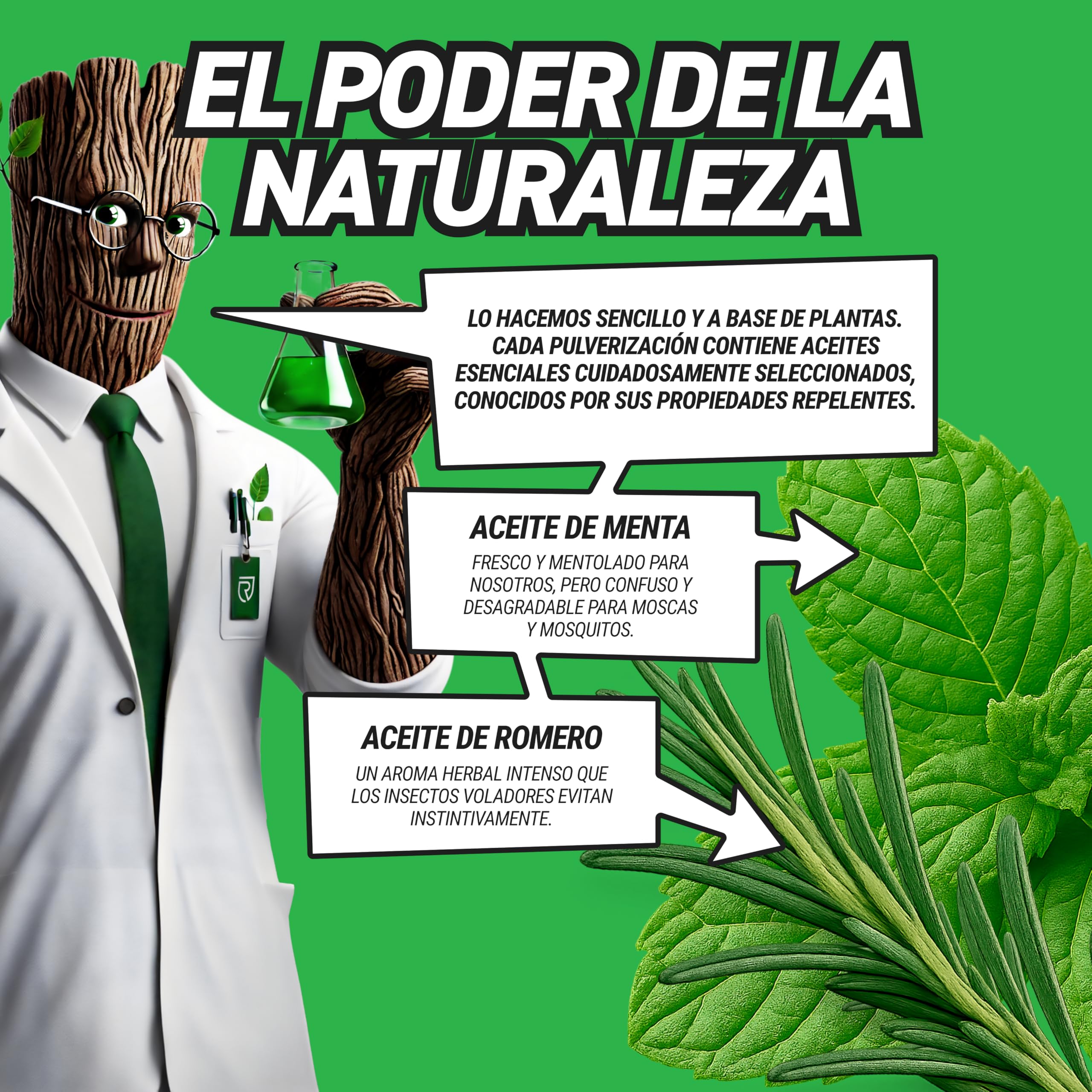 RepellShield® Repelente Insectos Voladores -500ml- Anti Mosquitos, Moscas, Avispas, Polillas y Más - Uso Interior y Exterior - Sin Manchas, Fácil de Usar - Spray Antimosquitos
