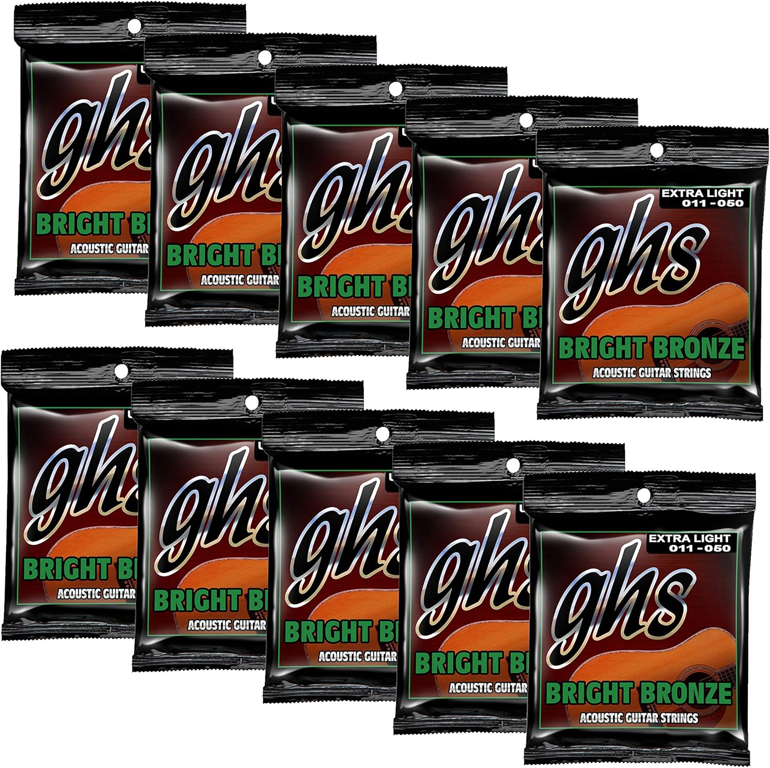 GHS Bright Bronze Acoustic Strings Extra Light 11-50