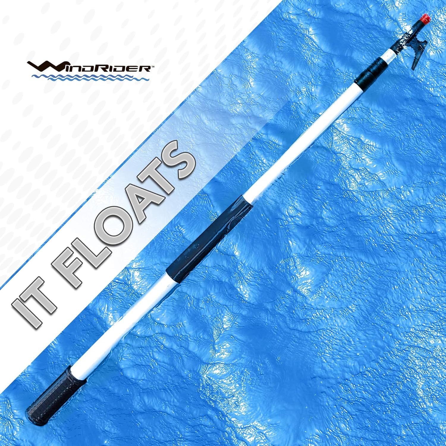 WindRider Telescoping Boat Hook | Floating | Double Grip | Super Strong Hook | Threaded End for Accessories | 8 or 12ft | Push Pole Multipurpose : Sports & Outdoors