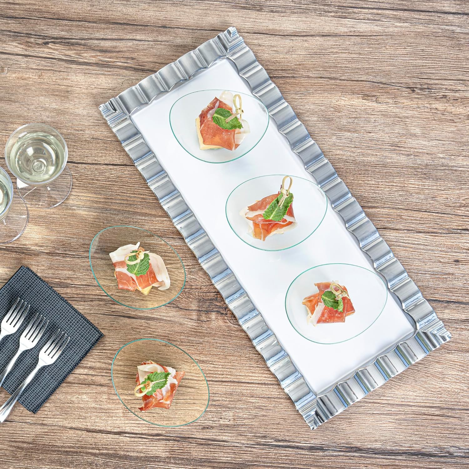 Restaurantware 2 Ounce Sauce Dishes 100 Oval Dipping Cups - Mini Sized Disposable Seagreen Plastic Soy Sauce Bowls Unique Design For Appetizers Sauces Small Bites At Buffets Or Parties