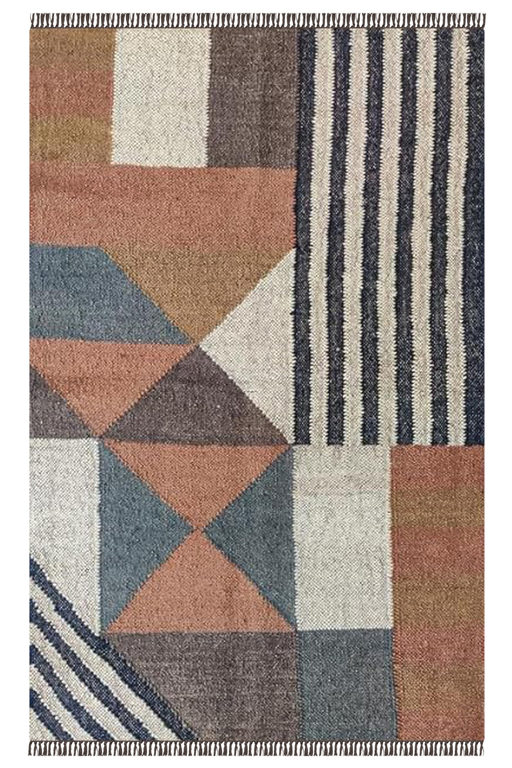 Tapis de couloir en laine de jute marron d'intérieur extérieur