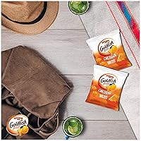 Vista 4 de Goldfish Galletas de Queso Cheddar, Galletas de Snack Horneadas, Paquetes de Snack de 1 onza para Llevar, Caja de 20
