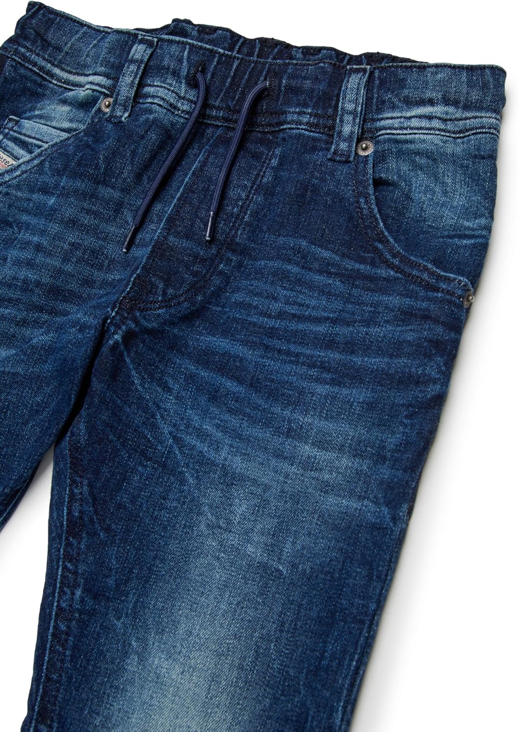 Diesel Boys' Dark Blue Regular Jeans with Breaks - Krooley