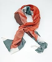 Vista 10 de Wander Agio - Bufanda envolvente con diseño a cuadros o triangular para mujer, cálida y larga, de punto, sensación de cachemira, chal