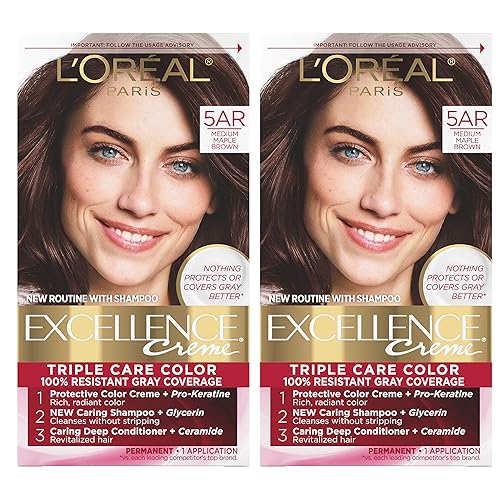 L'Oreal Paris Excellence Creme tinte de pelo de color permanente.