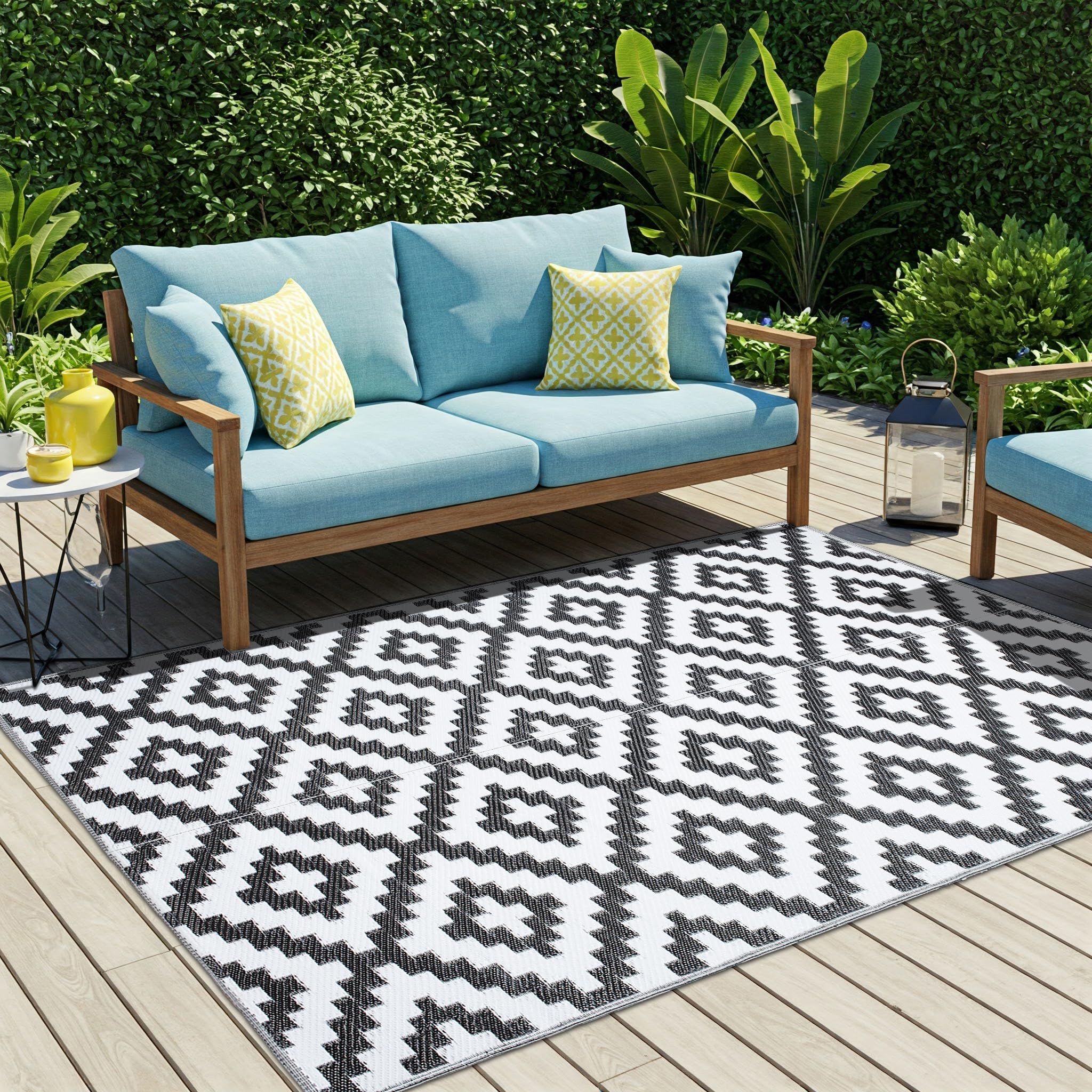 Tapis de jardin imperméable et pliable résistant aux UV TAPISO 180 x 270