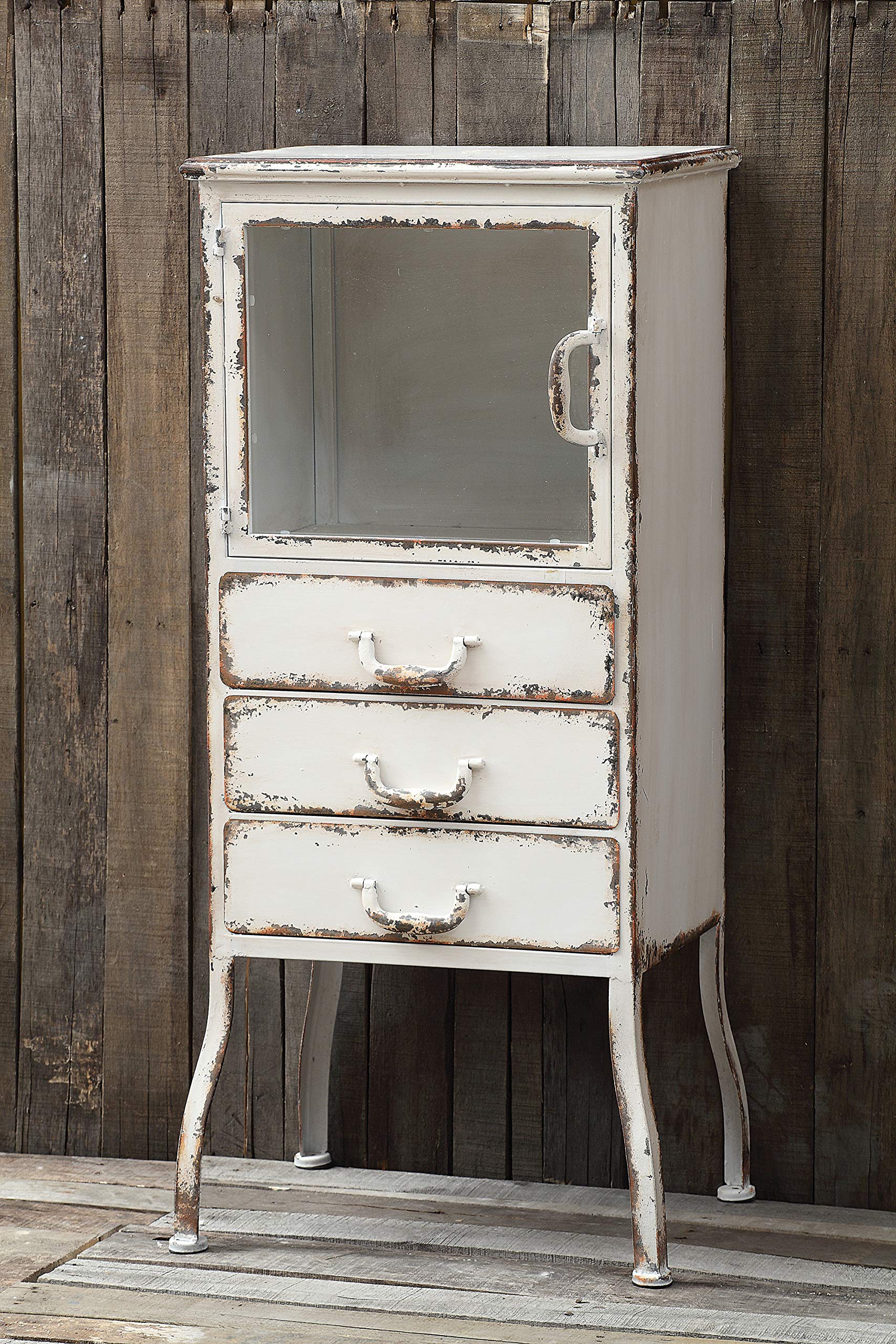 Creative Co-Op Metal Cabinet with 3 Drawers