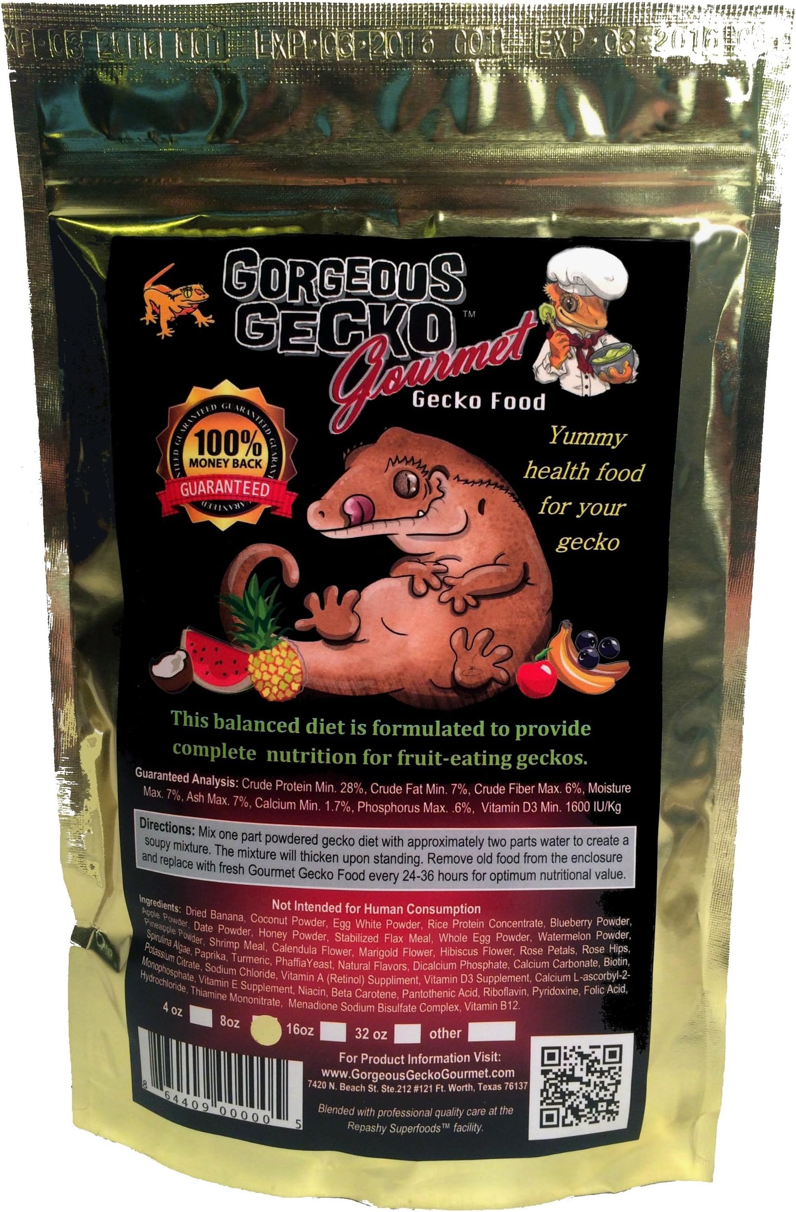 gecko food 4 oz. package