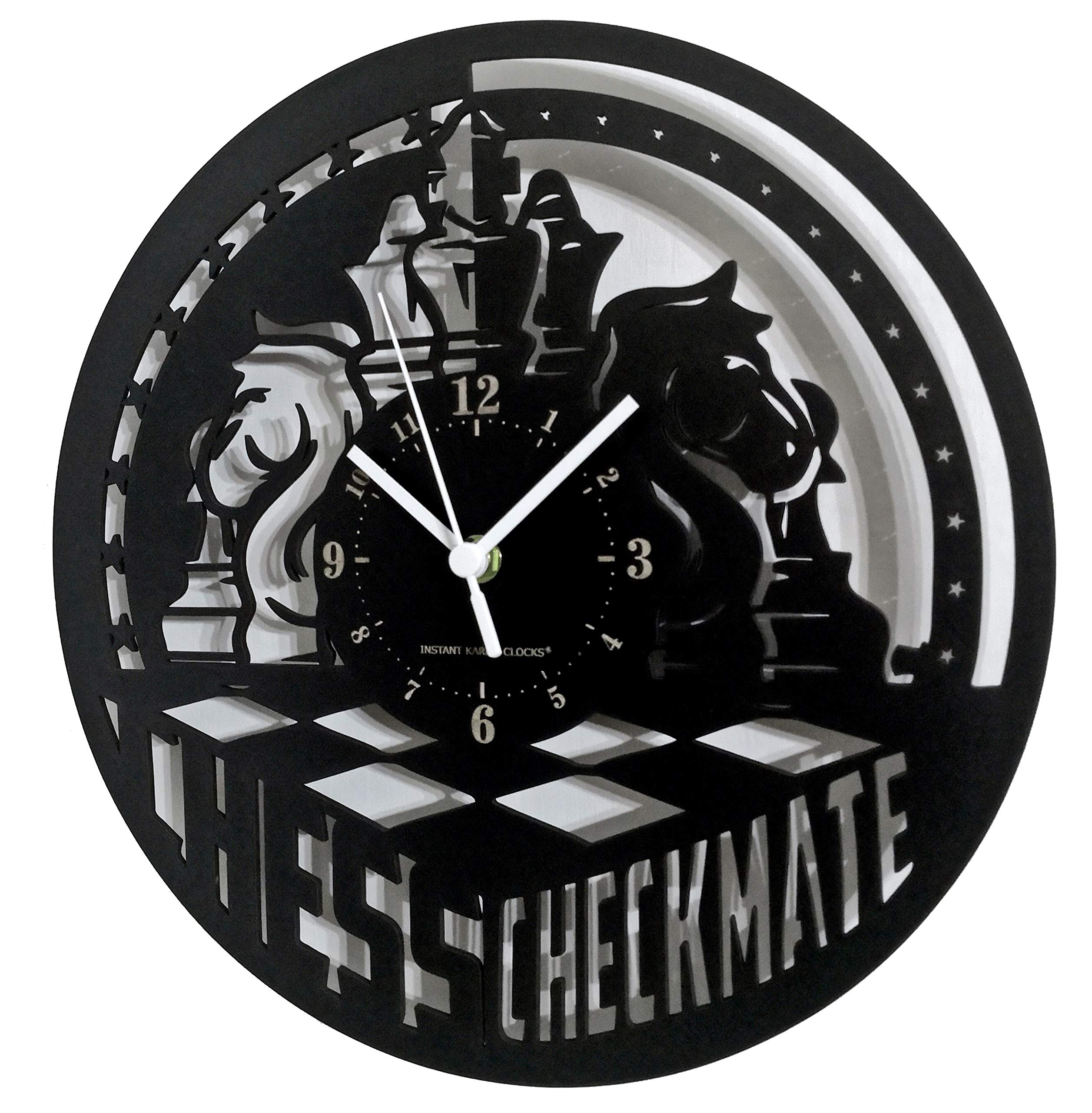 Instant Karma Clocks Wall Clock Chess Master Checkmate Ø12inch