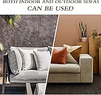 Vista 7 de Parches de reparación de lino grueso, parches de tela de lino autoadhesivos, 8 x 11 pulgadas, 2 unidades, multicolor, se pueden utilizar