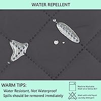 Vista 4 de Funda reversible para sofá biplaza, protector de muebles (sofá biplaza pequeño, gris oscurogris claro)