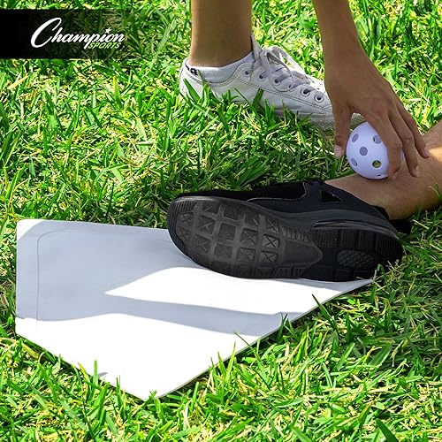 Vista 19 de Champion Sports Throwdown Base Set – 5 Rubber Baseball/Softball Base