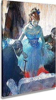 digitalpix Quadro Degas Edgar Ballerina nel Camerino 1880 - Stampa su Tela Canvas Intelaiata - 44 x 59 cm