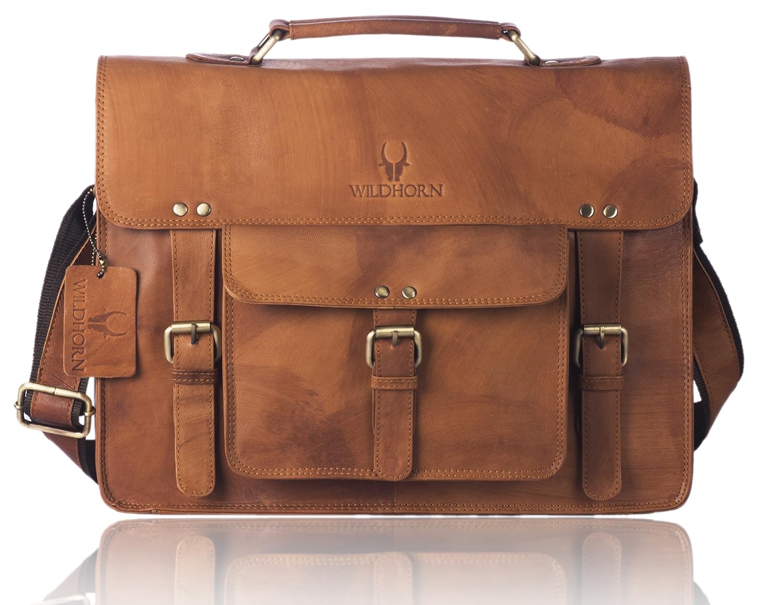 WildHorn Leather Office Bag for Men | 15.6-Inch Professional Laptop Bag with Single Carry Handle | 1-Year Warranty - Review, Price and Buying Guide