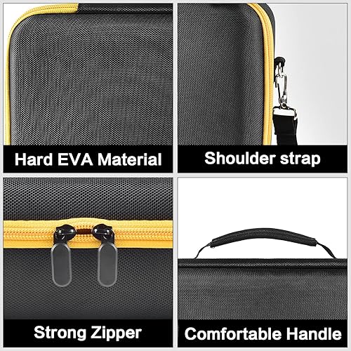 Miniatura 4 de Estuche de almacenamiento de batería extra grande para batería DEWALT 20V60V MAX XR y cargador, caja transportadora de paquete de baterías de