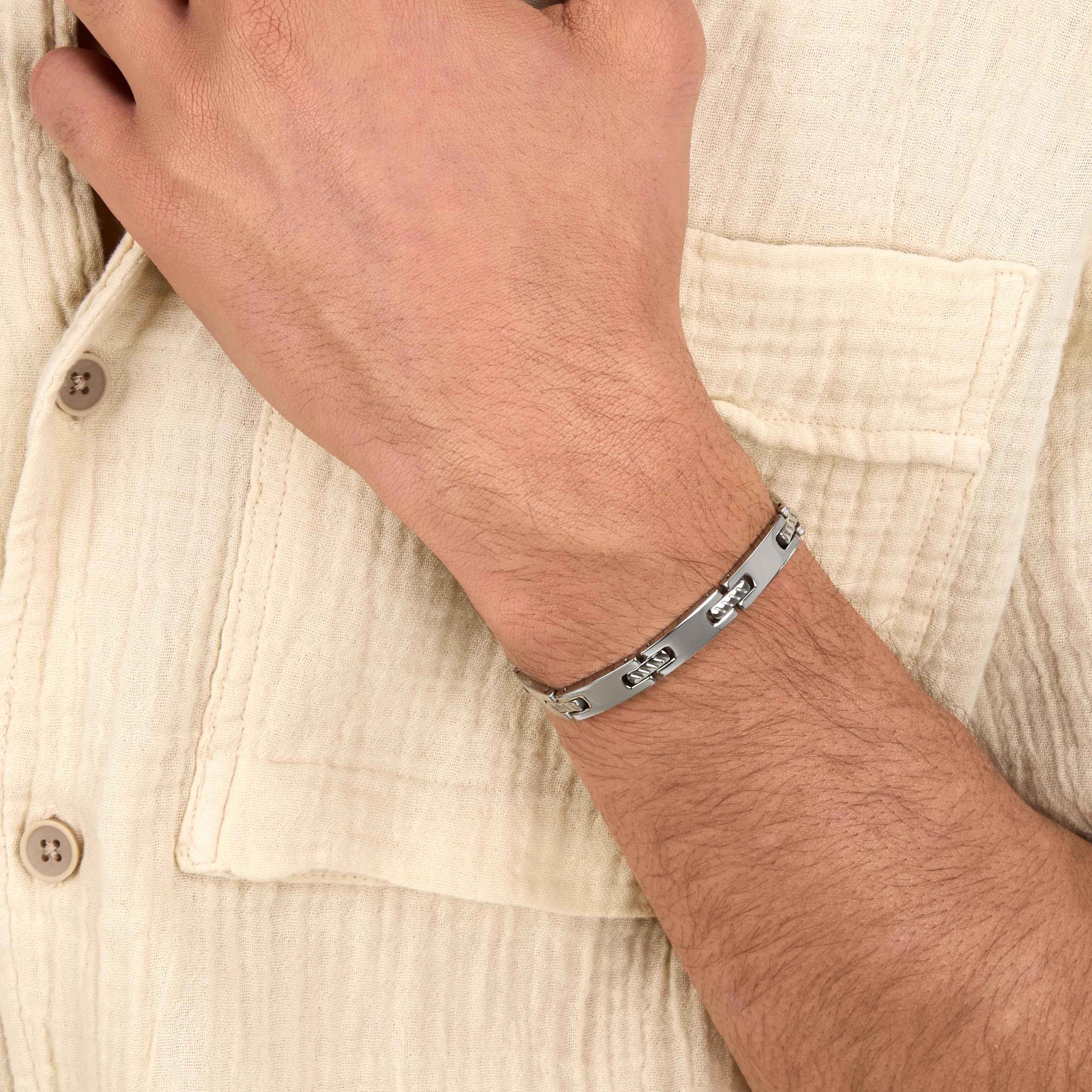 Morellato Bracciale Uomo, Collezione Cross, in Acciaio - SKR28