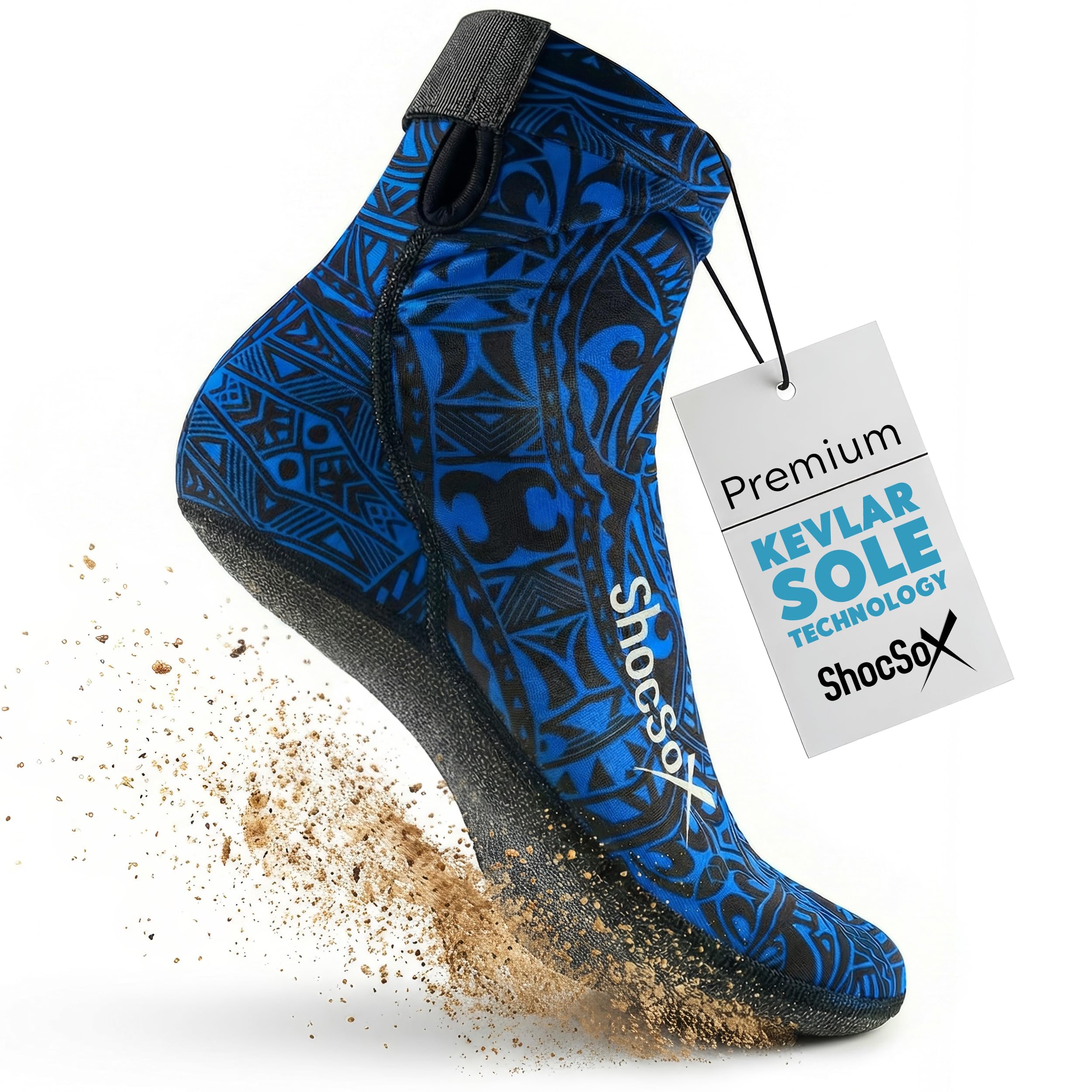 Sand Socks for Beach Volleyball & Soccer – Reinforced Sand Volleyball Socks with No-Holes Soles & Maximum Protection