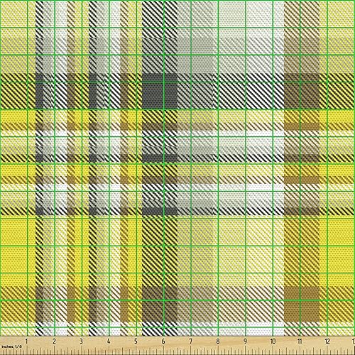 Vista 263 de Ambesonne - Tela multicolor con estampado digital por yarda Aqua Multicolor