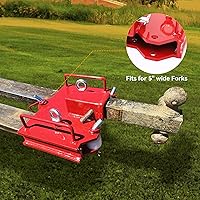 Vista 4 de YINTATECH Accesorio de enganche de remolque de carretilla elevadora doble, capacidad de remolque de 6500 libras por receptor de 2 pulgadas, se