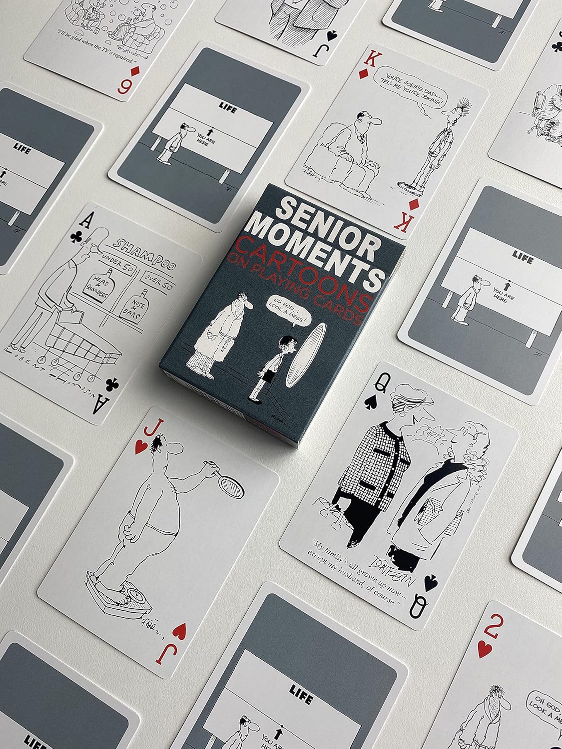 Gibsons Senior Moments Single Deck Playing Cards from Piatnik | Card Game | Pack of Cards