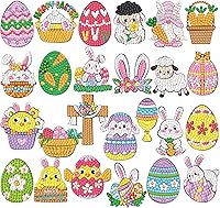 Vista 9 de Labeol Kits de arte de diamantes para niños y niñas de 6 a 8 a 10 a 12 años, fáciles de hacer tú mismo, creativas calcomanías de arte de diamantes