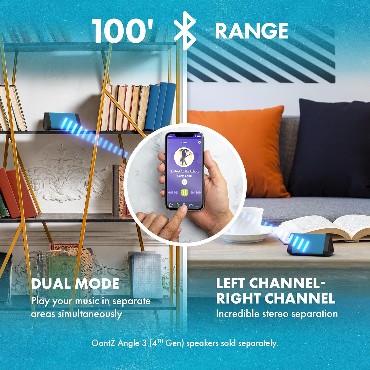 Discount 80% OontZ Angle 3 Bluetooth Speaker, 100 Ft Wireless Range, Portable, Crystal Clear Stereo Sound, Play Two Speakers Together (4th Gen only), Mic, IPX5 Bluetooth Speakers (Blue) by Cambridge SoundWorks Best OontZ Angle 3 Bluetooth Speaker, 100 Ft Wireless Range, Portable, Crystal Clear Stereo Sound, Play Two Speakers Together (4th Gen only), Mic, IPX5 Bluetooth Speakers (Blue) by Cambridge SoundWorks