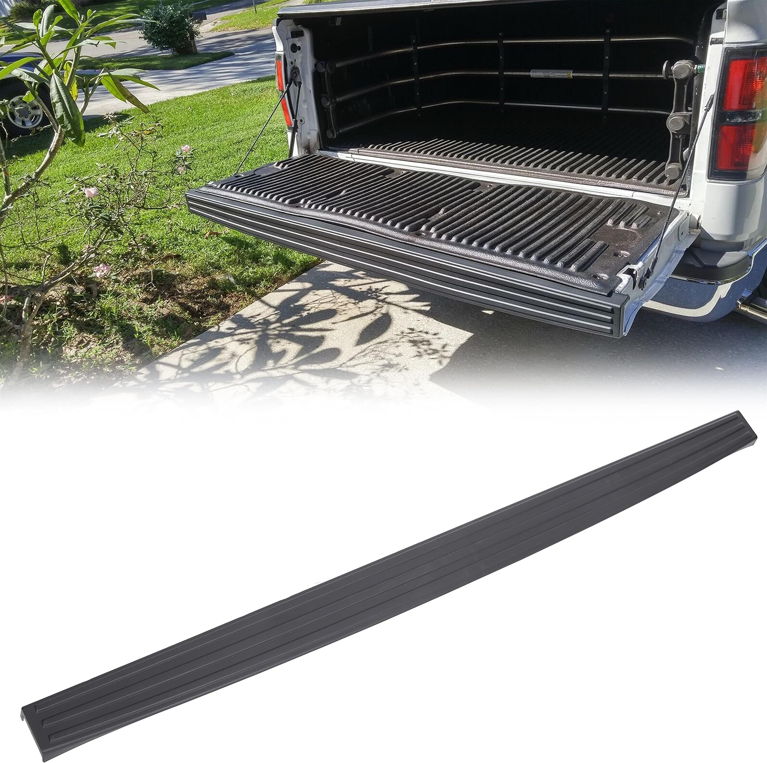 ECOTRIC Tailgate Molding Cap Compatible with 2009-2014 Ford F150 F-150 Replacement for FO1904107 9L3Z9940602AA Trunk Top Protector Cover Rear Tailgate Moulding Trim