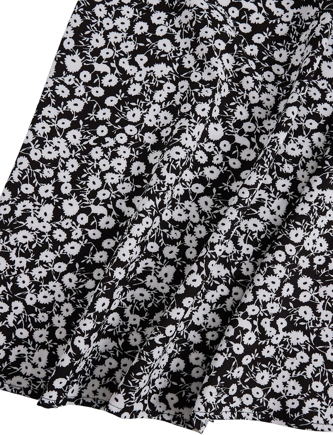 Milumia Girl's Cute Summer Boho Ditsy Floral High Waisted A Line Flare Midi Skirt Flowy Long Skirt - Image 4