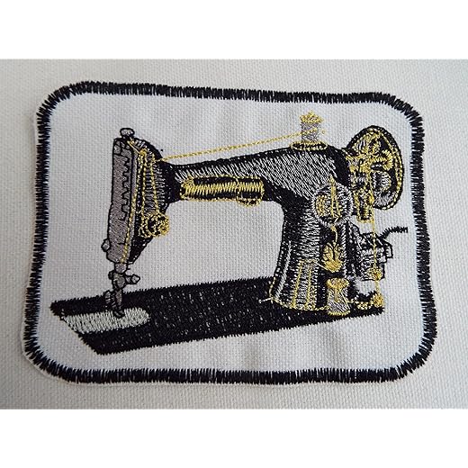 Old Sewing Machine Embroidery Iron-on Patch