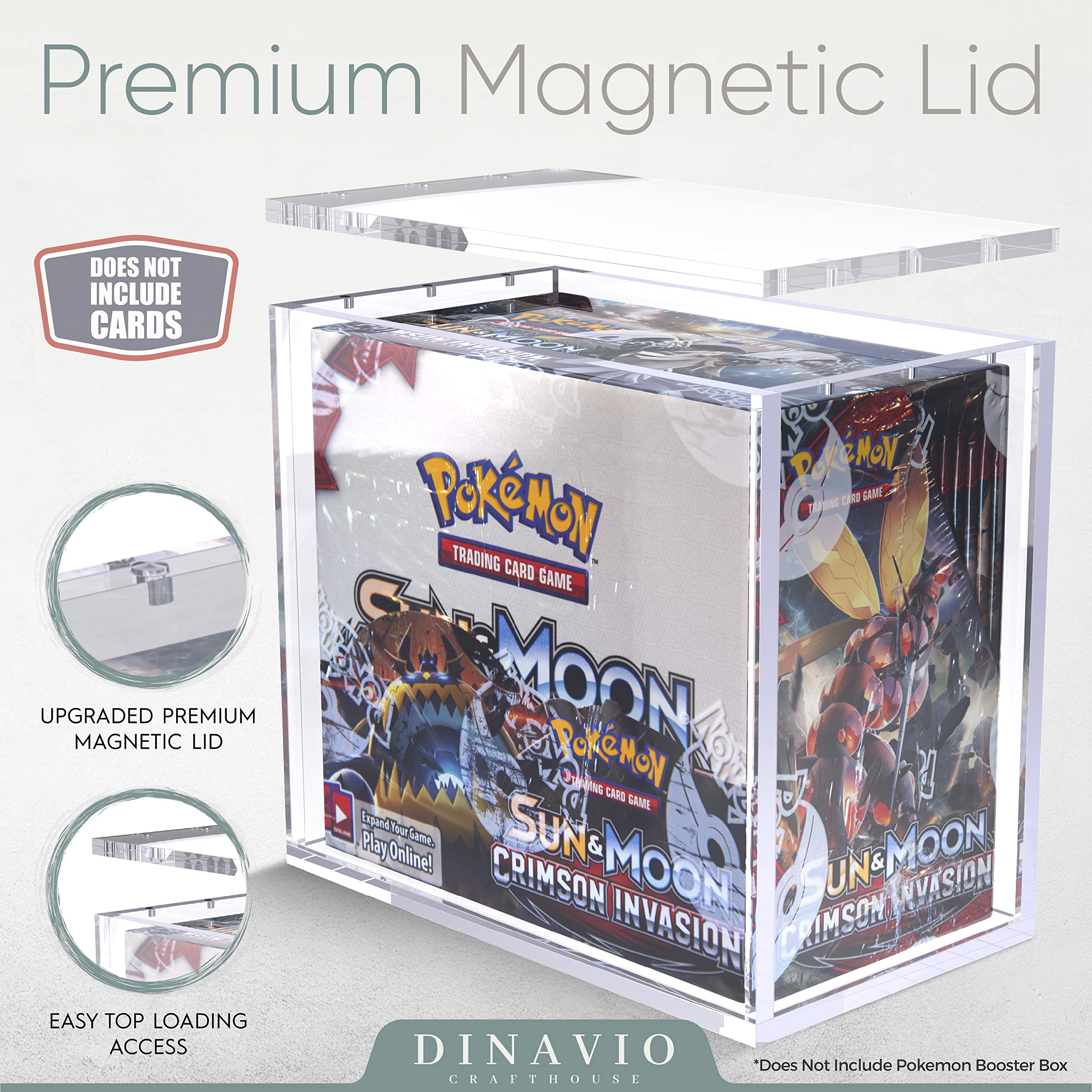 Buy Dinavio Crafthouse Booster Box Acrylic Display Case Pokemon