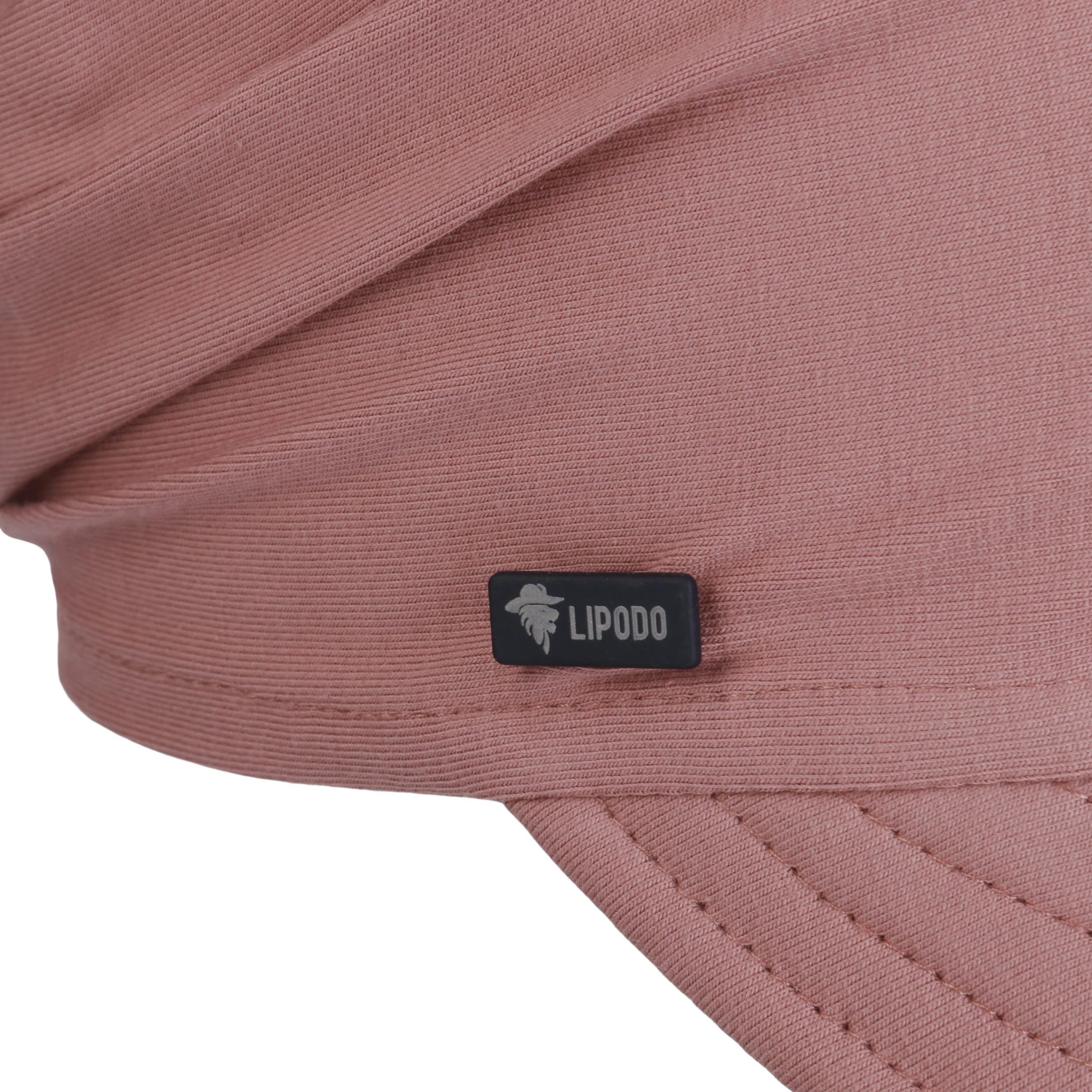 Lipodo Damen Sonnencap Bandana mit Schleifenbindung Handmade in Italy Kopftuch mit Schirm Visor Baumwolle Mütze